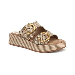 Sam Edelman Gold and Tan Sandals